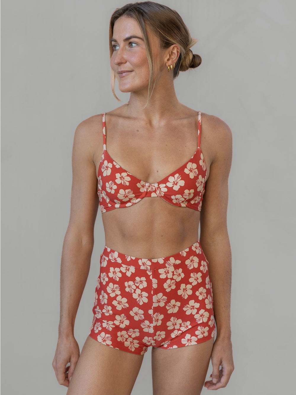 LOKAHI Swimwear - Burnt Hibiscus